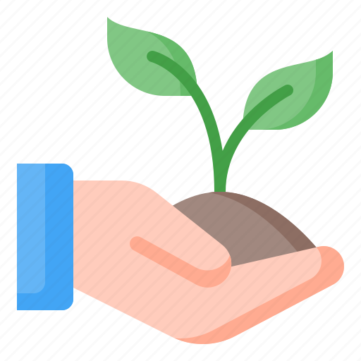 Plant, sprout, growth, farming, gardening, hand, ecology icon - Download on Iconfinder
