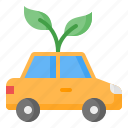 eco, green, electric, car, vehicle, plant, ecology