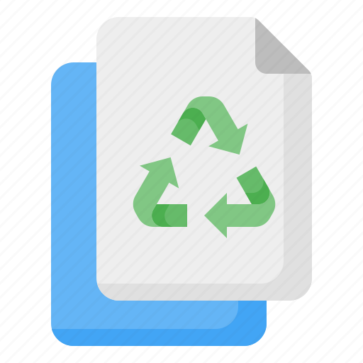 Paper, document, file, recycle, recycling, reusable, ecology icon - Download on Iconfinder