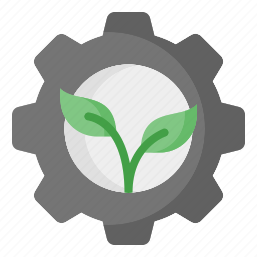 Eco, green, technology, management, plant, gear, ecology icon - Download on Iconfinder