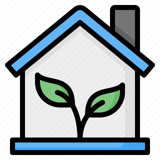 Eco, green, home, house, plant, eco friendly, ecology icon - Download on Iconfinder
