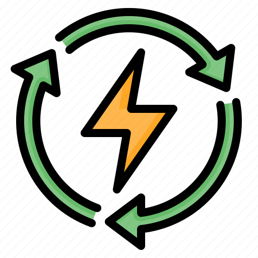 Renewable, recycle, save, eco, energy, power, ecology icon - Download on Iconfinder
