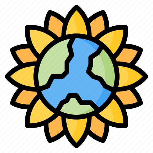 Flower, sunflower, bloom, earth, world, nature, ecology icon - Download on Iconfinder