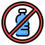 no plastic, no plastic bottle, no bottle, bottle, plastic, forbidden, prohibition 