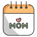 calendar, mom, mother, mother's day 