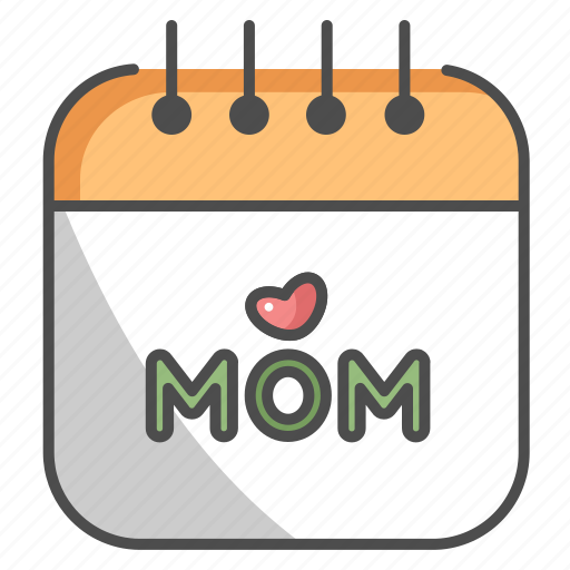 Calendar, mom, mother, mother's day icon - Download on Iconfinder