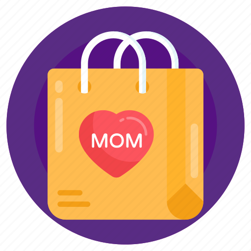 Shopping bag, mothers day shopping, mothers day bag, tote bag, carryall icon - Download on Iconfinder