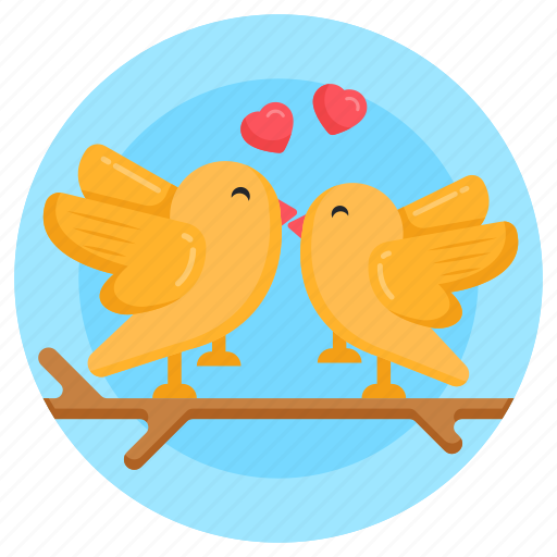 Birds pair, birds couple, love birds, creature, agapornis icon - Download on Iconfinder