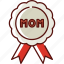 badge, mothers day, mother, mom, love, family, ribbon 