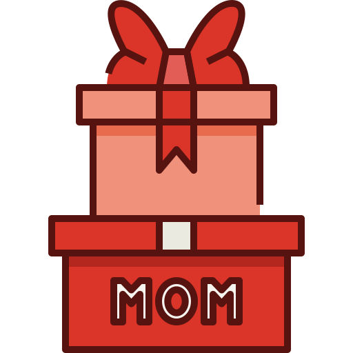 Gifts, mothers day, mother, mom, love, family, gift box icon - Free download