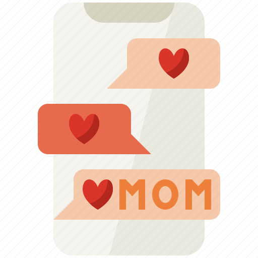 Phone, mothers day, mother, mom, love, family, chat icon - Download on Iconfinder