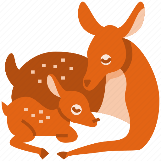 Deer, mom, mothers day, mother, love, family, animal icon - Download on Iconfinder