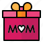 happy, mother, day, woman, box, gift 