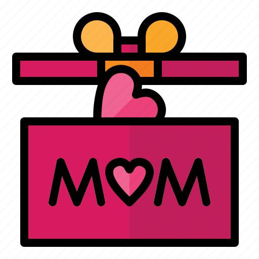 Happy, mother, day, woman, box, gift, love icon - Download on Iconfinder