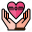happy, mother, day, woman, hand, love 