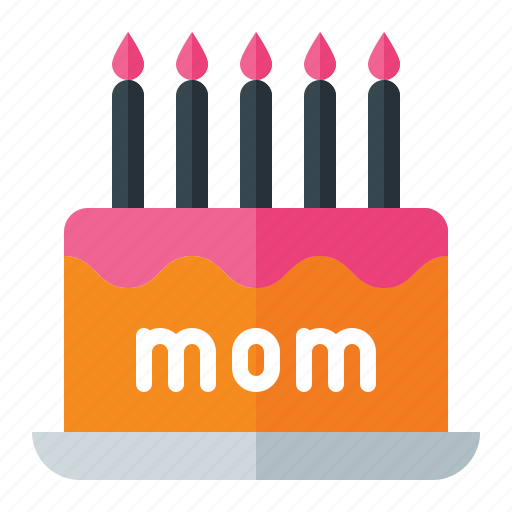 Happy, mother, day, woman, cake icon - Download on Iconfinder