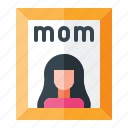 happy, mother, day, woman, photo, frame 