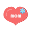blue, flower, heart, mother&#x27;s day, mothers day 