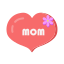 flower, heart, mother&#x27;s day, mothers day, pink 