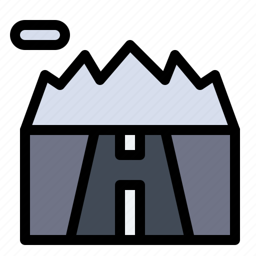 Landscape, mountains, road, scenery icon - Download on Iconfinder