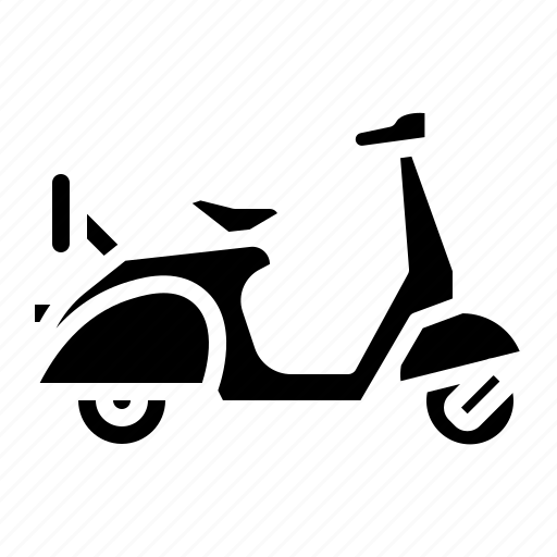 Biker, motorcycle, retro, scooter, transportation, vehicle icon - Download on Iconfinder