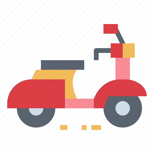Motorbike, motorcycle, transportation, vespa icon - Download on Iconfinder