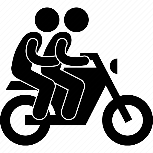 Illegal, motorbike, motorcyclist, passenger, pillion icon - Download on Iconfinder