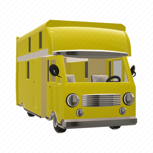 Motorhome, caravan, vehicle, recreational vehicle, vacation, camper, travel icon - Download on Iconfinder