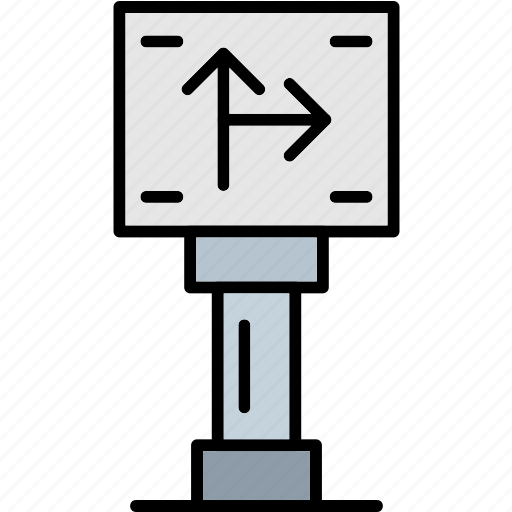 Traffic, sign, arrow, direction, object, post, road icon - Download on Iconfinder