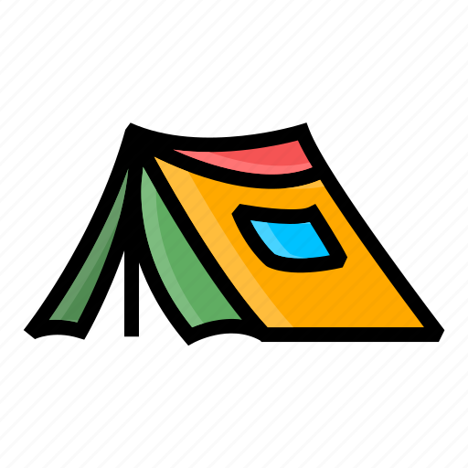 Camp, tent, fire, outdoor, adventure, camping, nature icon - Download on Iconfinder