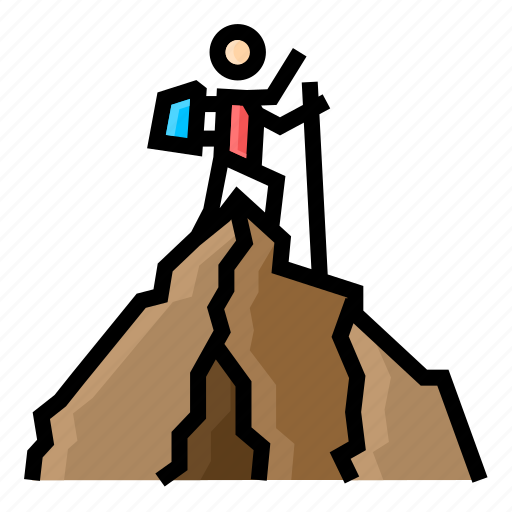 Peak, bagging, summits, mountain, peaks, climbing, hiking icon - Download on Iconfinder