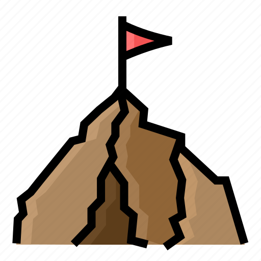 Summit, mountain, peaks, elevation, altitude, peak, climb icon - Download on Iconfinder