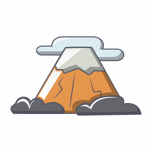 Cartoon, geology, green, hill, mountains, nature, outdoor icon - Download on Iconfinder
