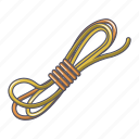 cable, cartoon, element, equipment, linear, rope