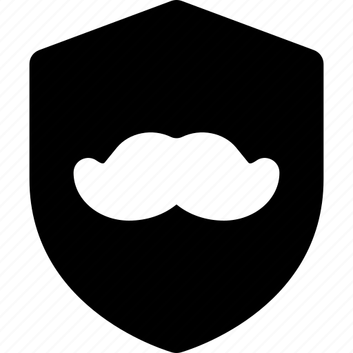Moustache, shield, protect, secure icon - Download on Iconfinder