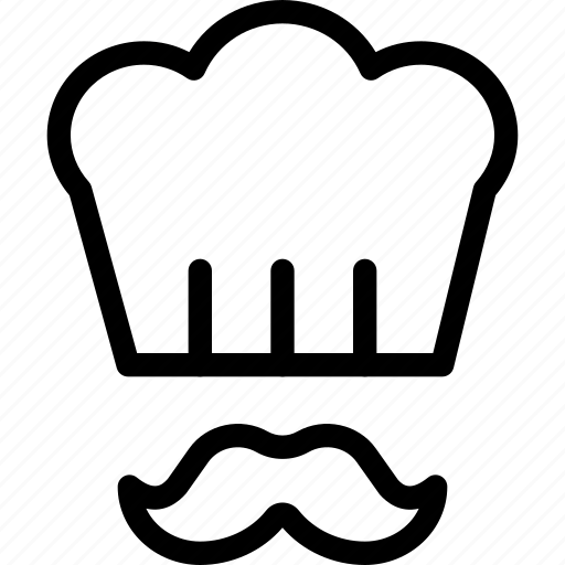 Chef, moustache, hat, cook icon - Download on Iconfinder