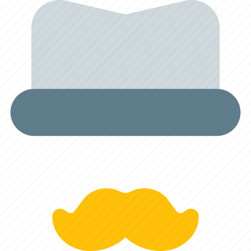 Hat, moustache, man, hairs icon - Download on Iconfinder