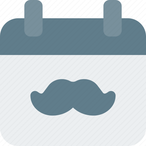 Moustache, calendar, man, schedule icon - Download on Iconfinder