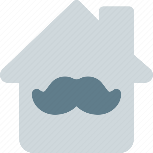 Moustache, home, house, hairs icon - Download on Iconfinder