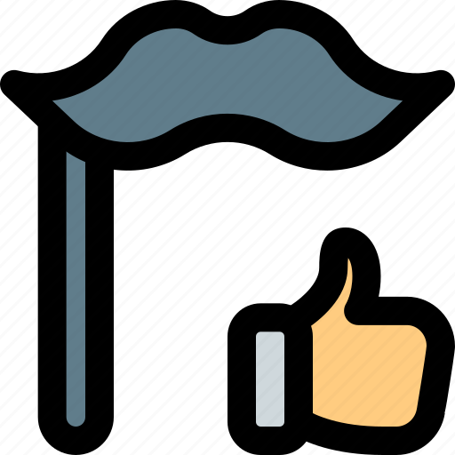 Fake, moustache, like, prop icon - Download on Iconfinder