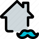 home, moustache, house, property
