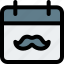 moustache, calendar, man, schedule 