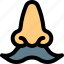 nose, moustache, person, male 