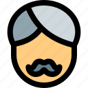 man, moustache, style, person