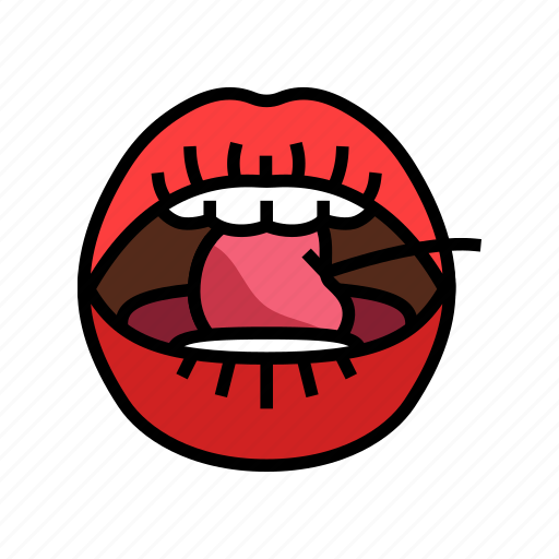 Cherry, sexy, mouth, female, character, animation icon - Download on Iconfinder