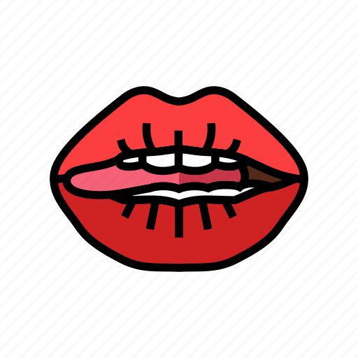 Desire, sexy, mouth, female, character, animation icon - Download on Iconfinder