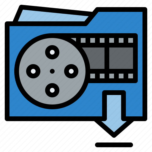 Download, movie, flim, entertainment icon - Download on Iconfinder