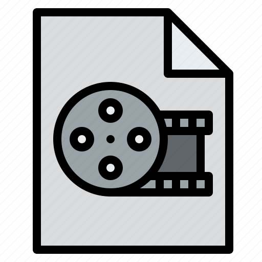 Movie, file, documentation, digital, entertainment icon - Download on Iconfinder