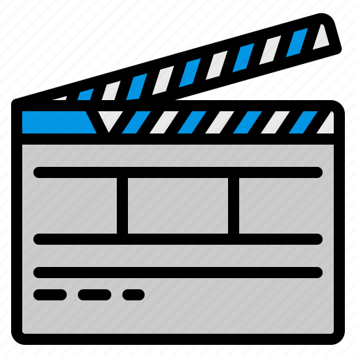 Cinema, clapperboard, movie, player, video icon - Download on Iconfinder