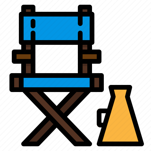 Cinema, director, furniture, movie, seat icon - Download on Iconfinder